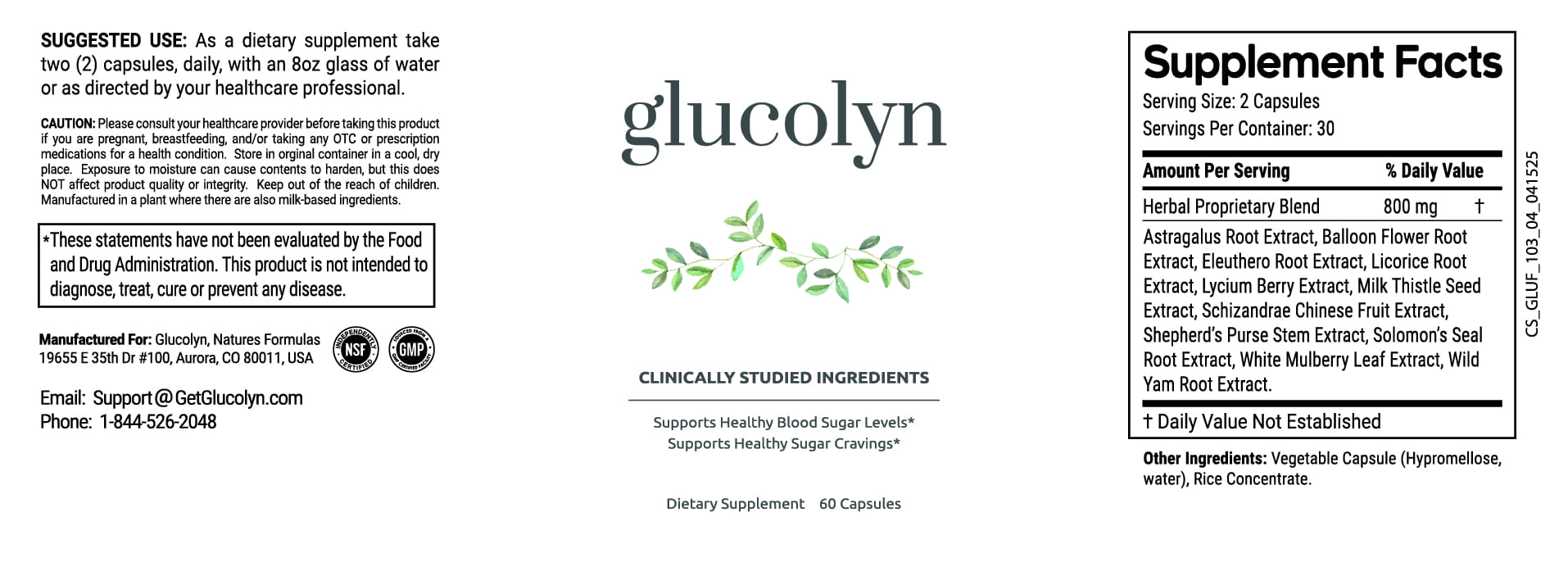 Glucolyn Label